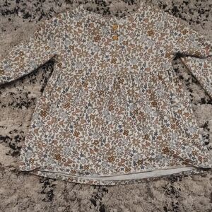 Floral Long Sleeve Kids Dress